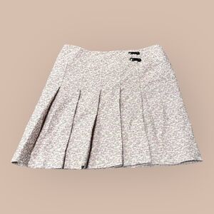 Akris Punto Skirt Womens 10 Colorful Tweed Pleated Lined High Waisted Back Zip